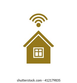 Wi-Fi icon, vector illustration. Flat design style