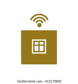 Wi-Fi icon, vector illustration. Flat design style