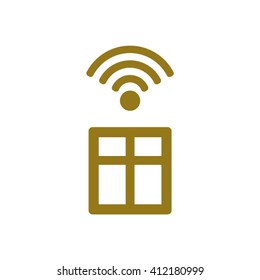 Wi-Fi icon, vector illustration. Flat design style