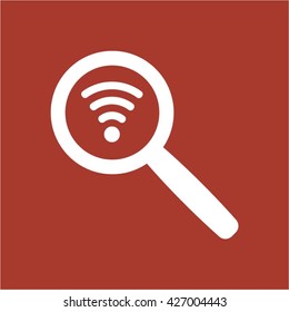 Wi-Fi  icon, vector illustration. Flat design style