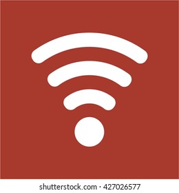 Wi-Fi  icon, vector illustration. Flat design style