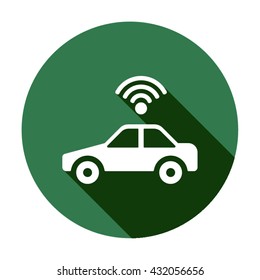 Wi-Fi icon, vector illustration. Flat design style