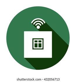 Wi-Fi icon, vector illustration. Flat design style