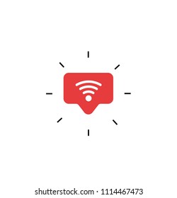 Wifi Icon Vector illustration. Internet 