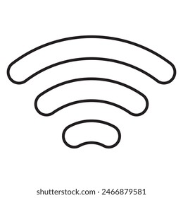  WIFI icon. WIFI  vector illustration for the internet hotspot access button. WIFI icon in black . vector illustration.
