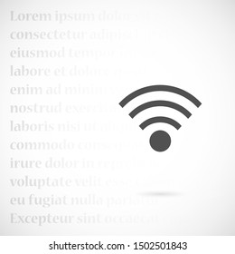 Wifi icon vector illustration. Isolated wifi hotspot symbol. Internet signal graphic design. Wifi icon vector Wireless connection concept pictogram.  Wifi icon vector network line symbol