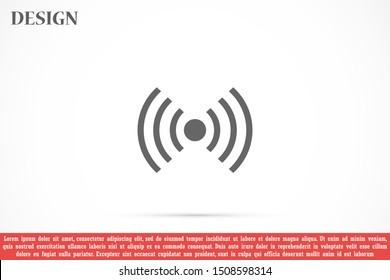  Wifi icon vector illustration. Isolated wifi hotspot symbol. Internet signal graphic design. Wifi icon vector Wireless connection concept pictogram.  Wifi icon vector network line symbol