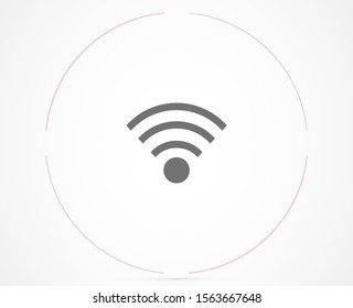  Wifi icon vector illustration. Isolated wifi hotspot symbol. Internet signal graphic design. Wifi icon vector Wireless connection concept pictogram.  Wifi icon vector network line symbol