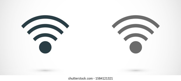  Wifi icon vector illustration. Isolated wifi hotspot symbol. Internet signal graphic design. Wifi icon vector Wireless connection concept pictogram.  Wifi icon vector network line symbol