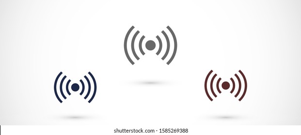  Wifi icon vector illustration. Isolated wifi hotspot symbol. Internet signal graphic design. Wifi icon vector Wireless connection concept pictogram.  Wifi icon vector network line symbol