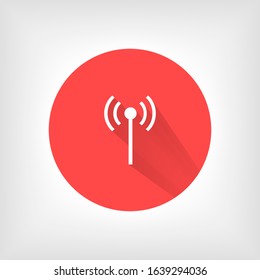 Wifi icon vector illustration. Isolated wifi hotspot symbol. Internet signal graphic design. Wifi icon vector Wireless connection concept pictogram. Wifi icon vector network line symbol