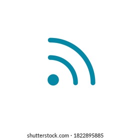 Wifi icon vector illustration. Isolated wifi hotspot symbol. Internet signal graphic design. Wireless connection concept pictogram. Wifi network line symbol. Wireless network outluine element.