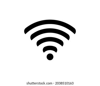 Wifi icon vector illustration. Isolated wifi hotspot symbol. Internet signal graphic design. Wireless connection concept pictogram. Wifi network line symbol. Wireless network outluine element.