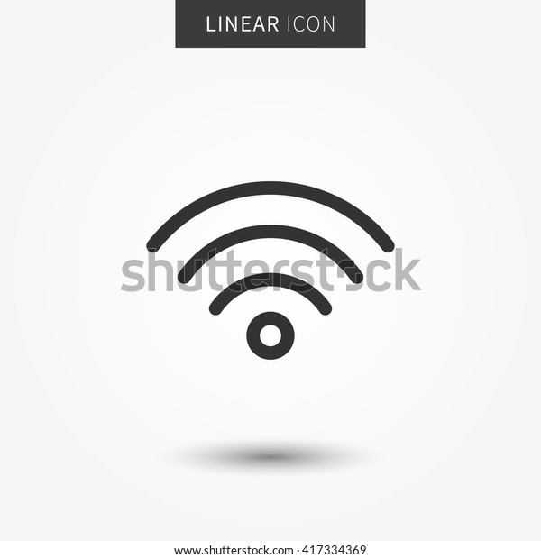 Wifiアイコンベクターイラスト Wifiホットスポットシンボル インターネット信号のグラフィックデザイン ワイヤレス接続のコンセプトの画像 Wifiネットワーク線シンボル ワイヤレスネットワークアウトラインエレメント のベクター画像素材 ロイヤリティフリー