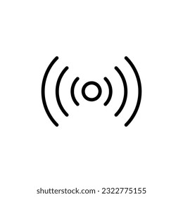 Ilustración vectorial de icono Wi-Fi. Símbolo lineal sobre fondo blanco..eps