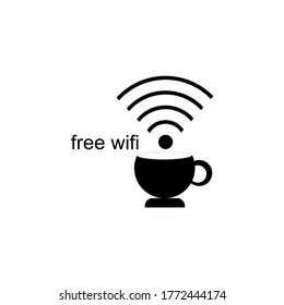 plantilla de logotipo de ilustración de vector de icono wifi
