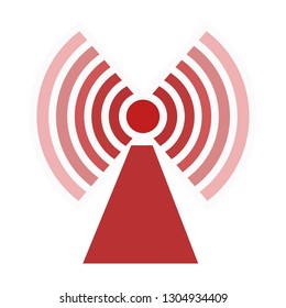 Wi-Fi icon vector illustration. Minimalist style. radio waves