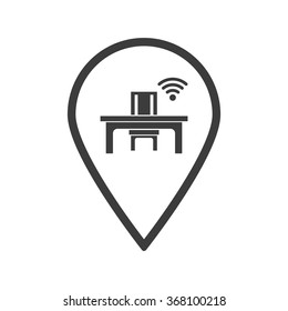 WIFI icon, vector illustration. Modern design. Flat design style