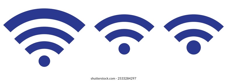 WIFI icon Vector Illustration on white background. icon Vector Illustration on white background.