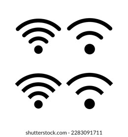 Wifi icon vector illustration. signal sign and symbol. Wireless  icon