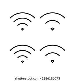 Wifi icon vector illustration. signal sign and symbol. Wireless  icon