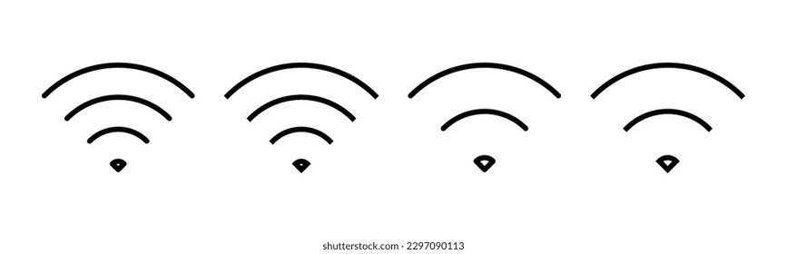 Wifi icon vector illustration. signal sign and symbol. Wireless  icon