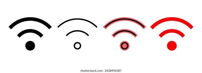 Wifi icon vector illustration. signal sign and symbol. Wireless  icon