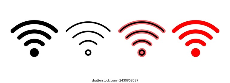 Wifi icon vector illustration. signal sign and symbol. Wireless  icon