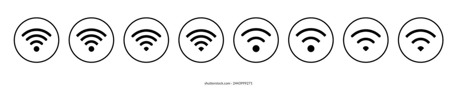 Wifi icon vector illustration. signal sign and symbol. Wireless  icon