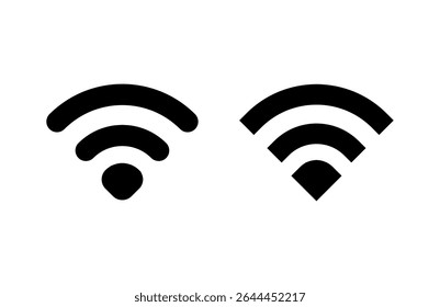 Ícone wifi ilustração vetorial. sinal sinal e símbolo. Ícone sem fio