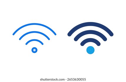 Ícone wifi ilustração vetorial. sinal sinal e símbolo. Ícone sem fio