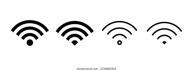 Wifi icon vector illustration. signal sign and symbol. Wireless  icon