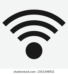 Wifi-Symbol, Vektorgrafik auf weißem Hintergrund