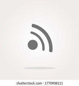 Icono WIFI. Ilustración vectorial. Icono web de WI FI.