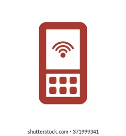 Wi-Fi icon, vector illustration.Flat design style