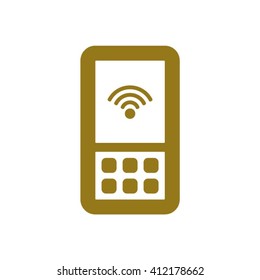 Wi-Fi icon, vector illustration.Flat design style