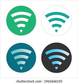 Wifi icon vector illustration.Wifi wireless internet signal flat icon for apps