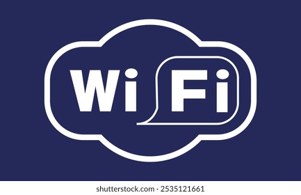 Wifi-Symbol 
Vektorsymbol im Internet, Wi-Fi auf einfarbigem Hintergrund