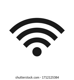 Icono Wifi vector color aislado editable en fondo blanco