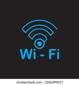 Icono Wi-fi vector diseño de logotipo de ilustración aislada.