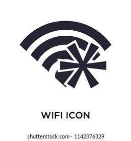 Wifi icon vector isolated on white background for your web and mobile app design, Wifi logo concept