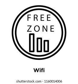 Wifi icon vector isolated on white background, Wifi transparent sign , line or linear sign, element design in outline style