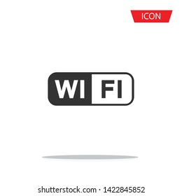 wifi icon vector isolated on white background.