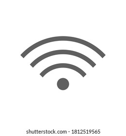 WIFI icon vector isolated on white background