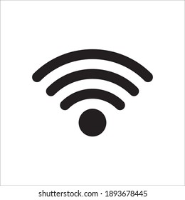 wifi icon vector isolated on white background. Popular as internet