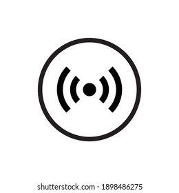 Wifi-Symbol, Vektorgrafik einzeln auf weißem Hintergrund. Wireless-Bild