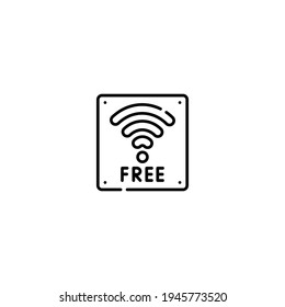 vector de icono wifi aislado en fondo blanco
