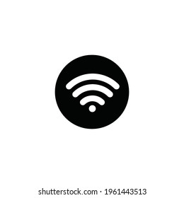 Vector de icono Wi-Fi aislado en fondo blanco. Popular como internet, EPS 10.