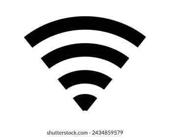 vector de icono wifi aislado en blanco	