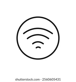 Wifi icon vector line logo art